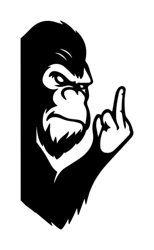 Bigfoot decalcomania angolo