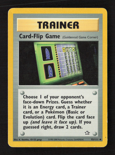 Card flip game goldenrod - game,
